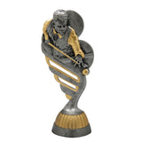 Billard statuette, antikt look, flere sokkeltyper