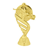 Fodbold statuette Dame, guld, flere sokkeltyper