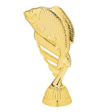 Fiske statuette, guld, flere sokkeltyper