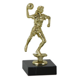 Håndbold statuette Dame, guld, 4 sokkeltyper
