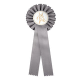 Rosette, Satin Grå