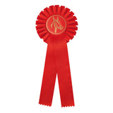 Rosette, Satin Rød