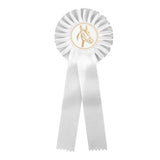 Rosette, Satin  Hvid