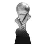 Fodbold statuette, antikt sølv, 3 størrelse
