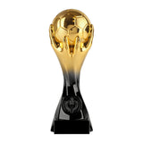 Fodbold pokal statuette, Guld & sort