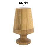 Dansk designet Raflebæger i træ, 6 træ versioner, Lyddæmpet