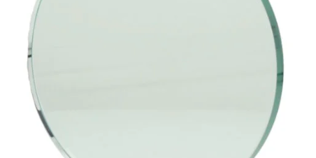 Rund glasplakette i 3 størrelser med lasergravering