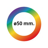 Medalje i stål med Multicolor emblem, med dit 50 mm. emblem