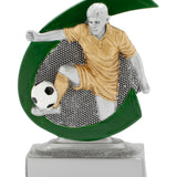 Fodbold statuette Herre, guldtrim