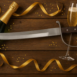 Champagnesabel med stål bøjle, inkl. gravering
