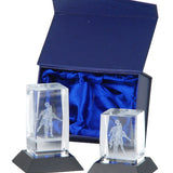 Fodbold Krystalblok statuette