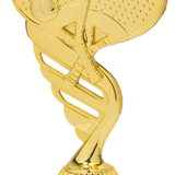 Padel statuette, guld, 4 sokkeltyper