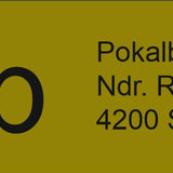 Aluminium plader med gravering