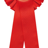 Rosette, Satin Rød
