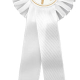 Rosette, Satin  Hvid
