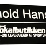 Navneskilt, Blank sort, Plast