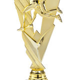 Løber statuette unisex, guld, 4 sokkeltyper