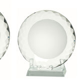 Glasfad inkl. fod og Gravering