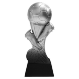 Fodbold statuette, antikt sølv, 3 størrelse